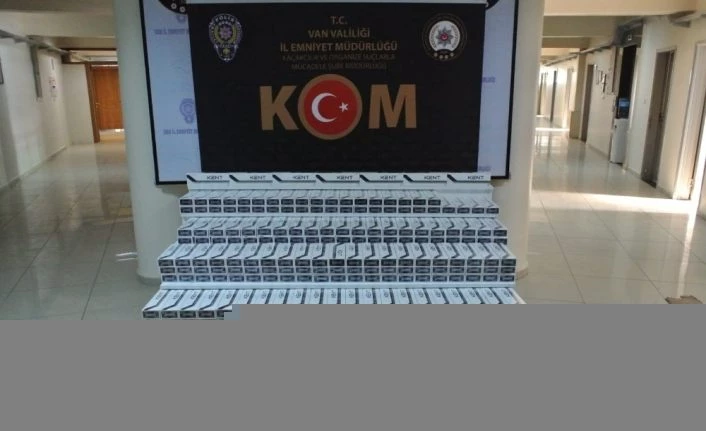 Van’da 53 bin 912 paket kaçak sigara ele geçirildi