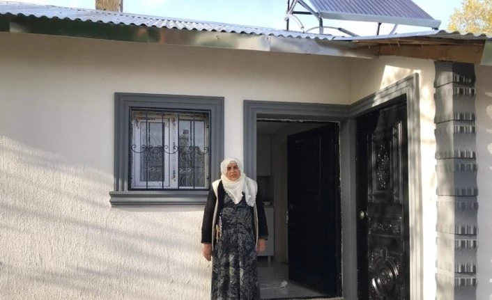 Ağrı’da hayırsever vatandaşlar kimsesiz kadına umut oldu