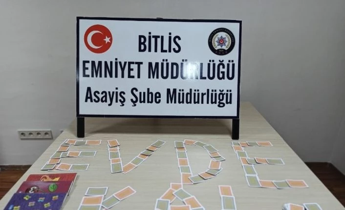 Bitlis’te kumar oynayanlara ceza kesildi