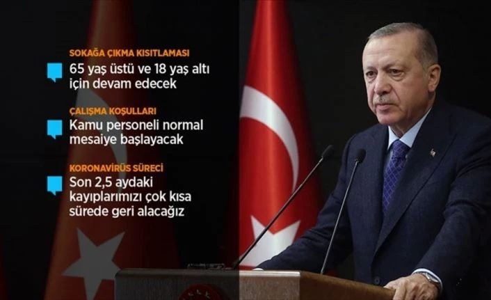 Cumhurbaşkanı Erdoğan: Şehirlerarası seyahat sınırlaması 1 Haziran