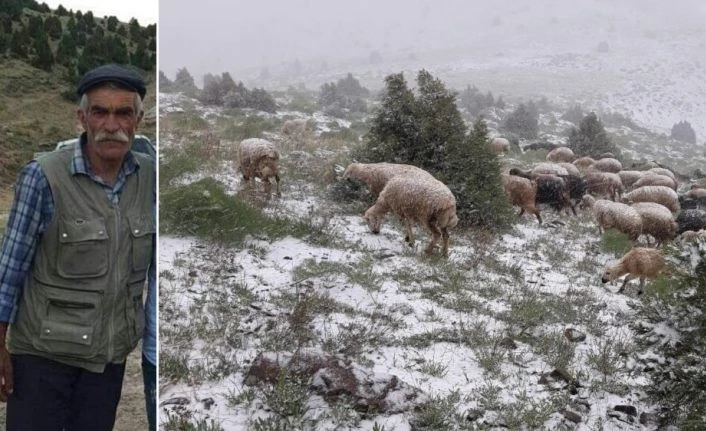 Fırtınada kalan sürüsünü kurtarmaya giderken hayatını kaybetti
