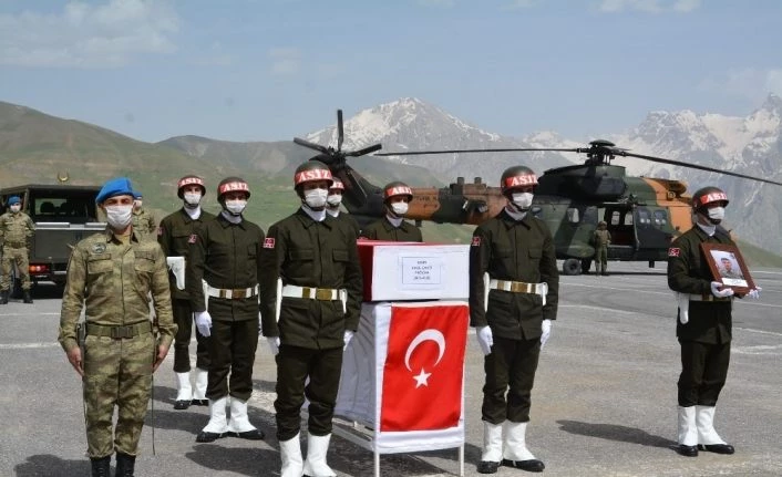 Hakkari’de şehit uğurlama töreni