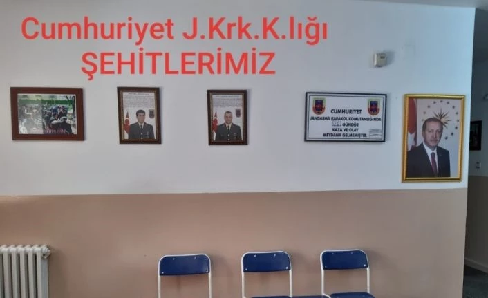 Jandarmadan şehitlere özel hassasiyet