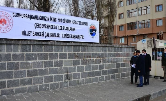 Millet bahçesi çalışmaları başladı