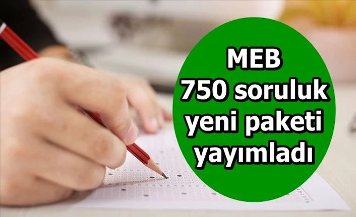 Milli Eğitim Bakanlığı 750 soruluk destek paketi yayımladı
