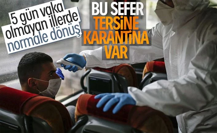 Normale dönüşte tersine karantina uygulancak iller.. Van da var mı?
