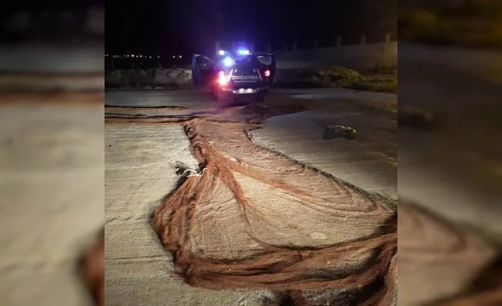 Van’da 350 metre manyat tipi ağ balık ele geçirildi