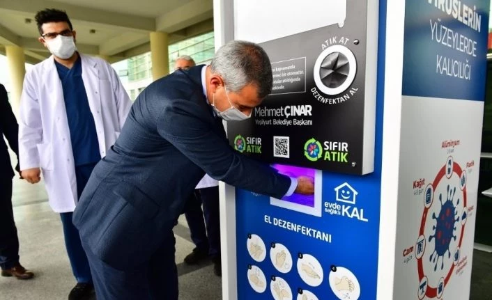 Yeşilyurt Belediyesinden Hijyenmatik Makinesi