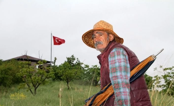 Ziya dede 4 saatlik izinde adasına koştu