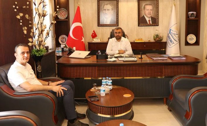 BİK Van Şube Müdürü Uluçamlıbel, Edremit Belediye Başkanı Say’ı ziyaret etti