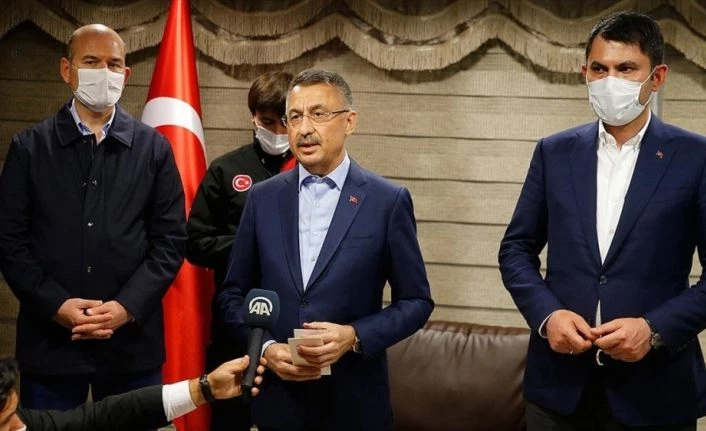 Cumhurbaşkanı Yardımcısı Oktay: 90 ekiple hasar tespit çalışmalarımız başladı
