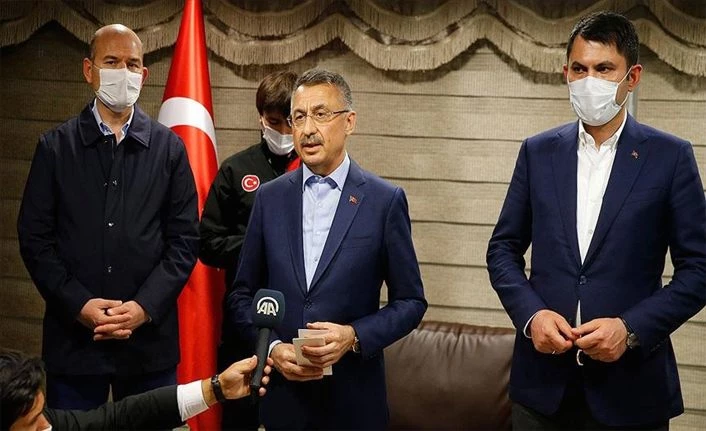 Cumhurbaşkanı Yardımcısı Oktay: 90 ekiple hasar tespit çalışmalarımız fiilen başlamıştır