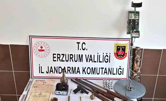 Erzurum’da kaçak tarihi eser operasyonu