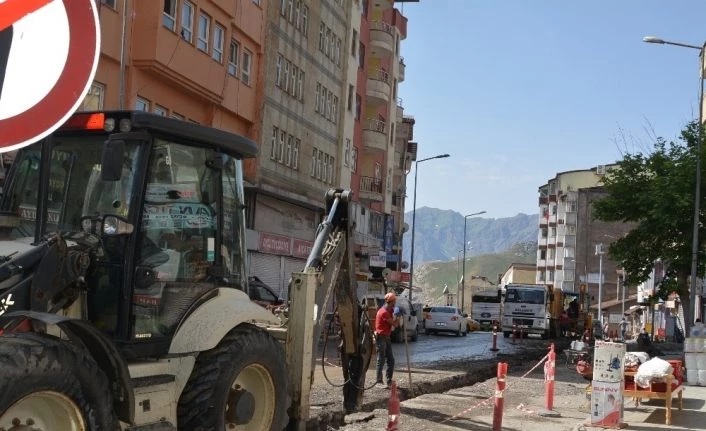Hakkari’de doğalgaz çalışmaları sürüyor