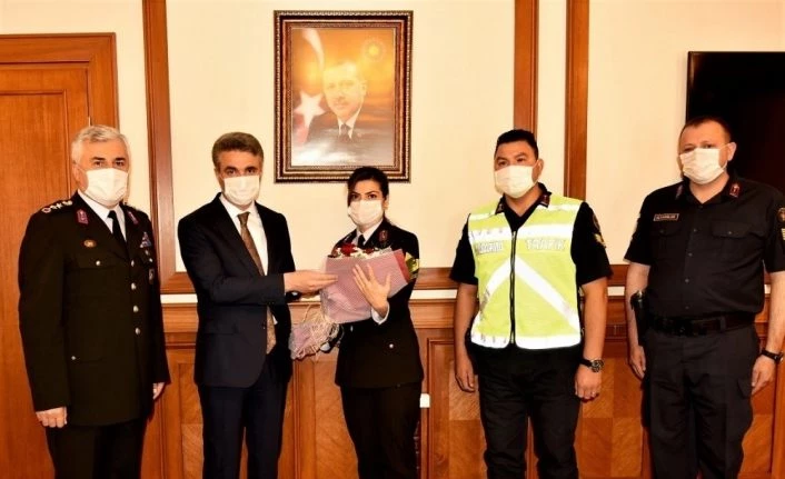 İl Jandarma Komutanı Jandarma Albay İnce’den Vali Baruş’a ziyaret