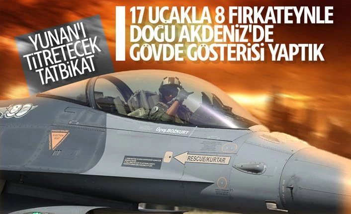 TSK, Akdeniz'de açık deniz eğitimi yaptı