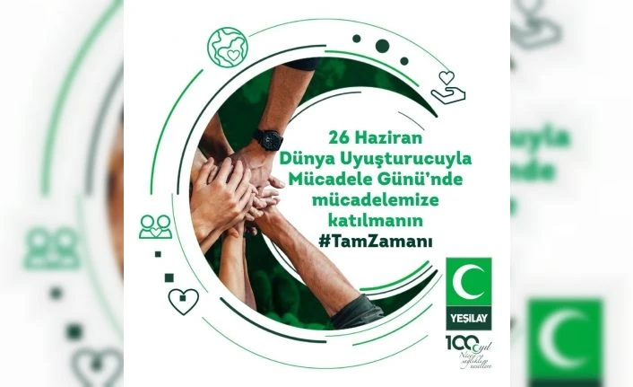 Yeşilay’dan uyuşturucu bağımlılığı ile topyekün mücadele çağrısı