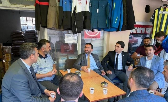 Başkan Çalkın, Sarıkamış’ta esnafla buluştu