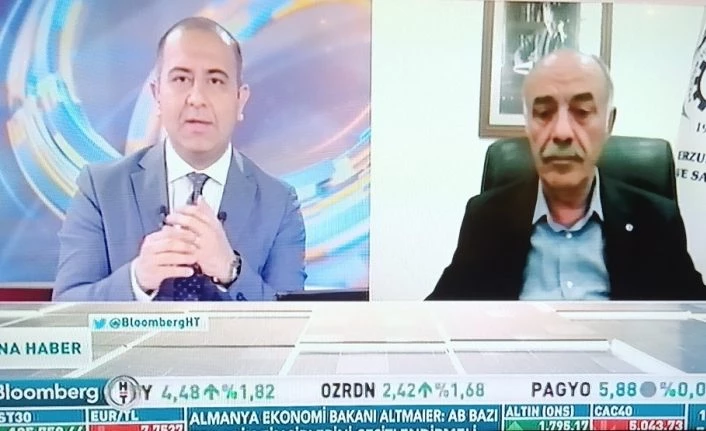 Başkan Yücelik, Bloomberg HT Ana Haber’e konuk oldu