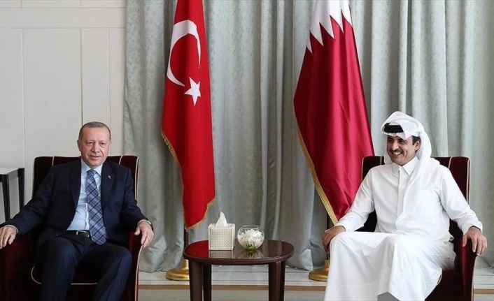 Cumhurbaşkanı Erdoğan ile Katar Emiri Al Sani bir araya geldi