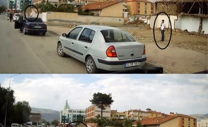 Erzincan’da otomobilin camını kırıp hırsızlık yapan 2 zanlı suçüstü yakalandı