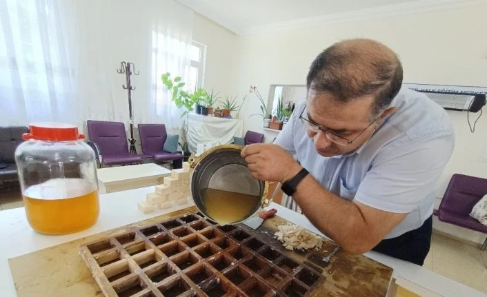 Kayısı çekirdeği üretime kazandırıldı, sabun ve kolonya oldu