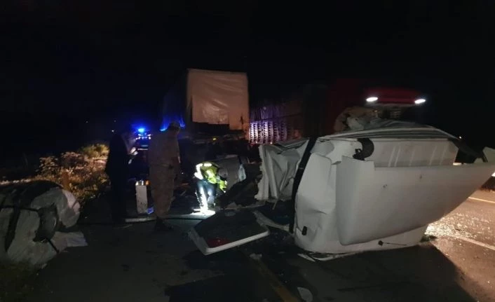 Pasinler’de trafik kazası: 1 ölü 1 yaralı