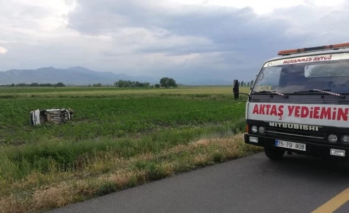 Pasinler’de trafik kazası: 1 ölü 4 yaralı