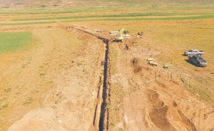 Sakalıkesik Ovası sulaması inşaatında çalışmalar                                                  hızla devam ediyor