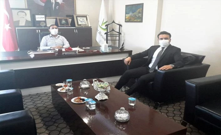 Ziraat Bankası Girişimci Şube Müdürü Öztürk Van TB Başkanı Süer’i ziyaret etti