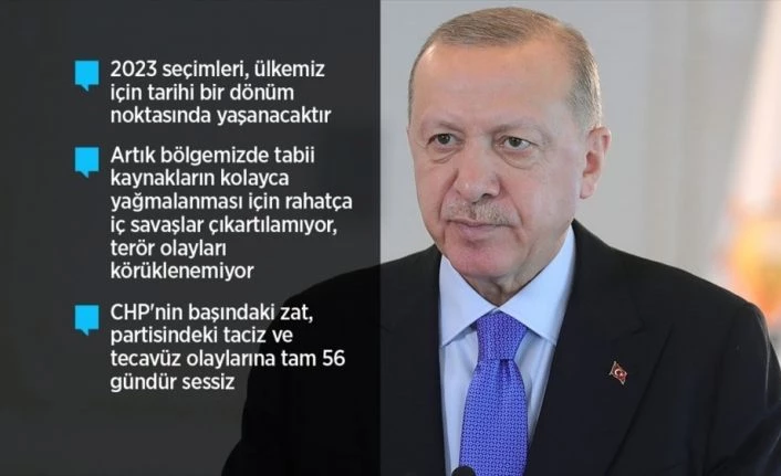 Cumhurbaşkanı Erdoğan: Ülkemizin ve milletimizin geleceği için vizyonu, hedefleri, projesi olan tek parti biziz