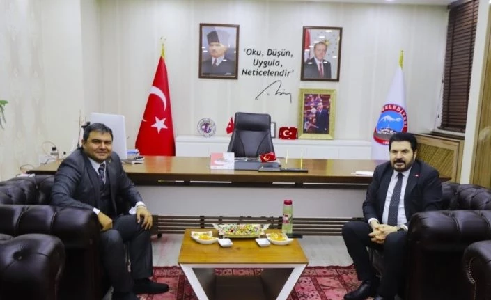 Diyadin Kaymakamı Balcı’dan Belediye Başkanı Sayan’a ziyaret