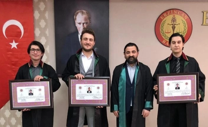 Erzincan Barosunda ruhsat töreni
