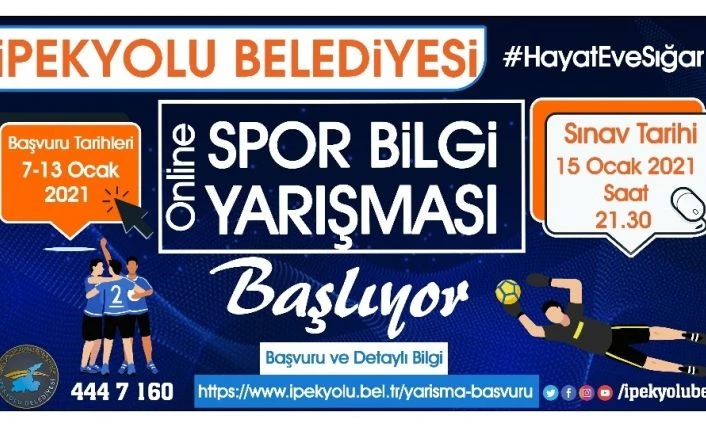 İpekyolu Belediyesinden online spor bilgi yarışması