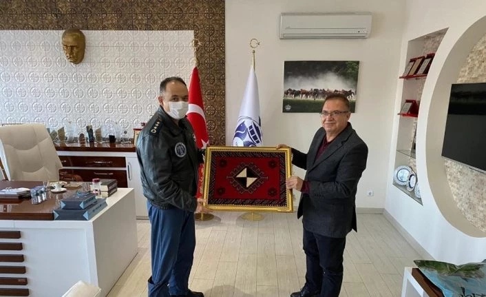Komutan Koltukoğlu’dan Başkan Kazgan’a ziyaret