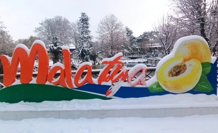 Malatya’da kar sevinci