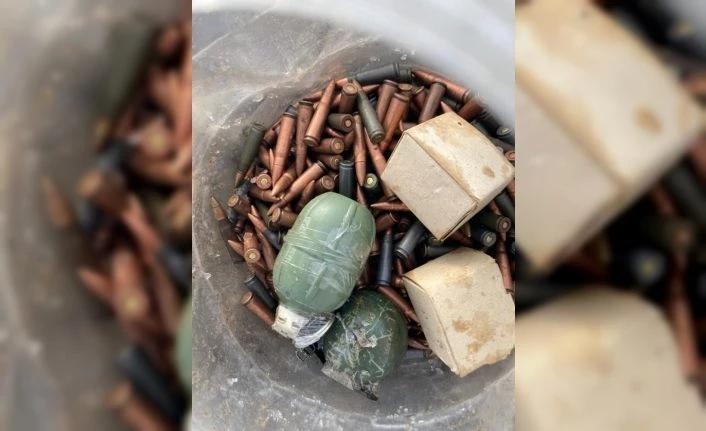 Muş’ta terör örgütüne ait mühimmat ele geçirildi