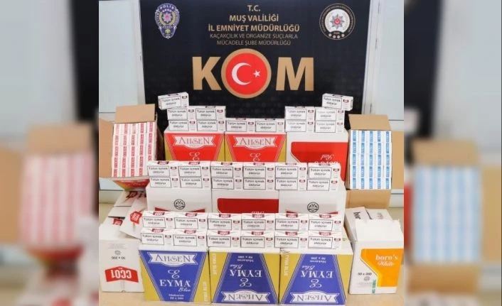 Muş’ta tütün mamulü kaçakçılığı yapan 1 kişi hakkında işlem yapıldı