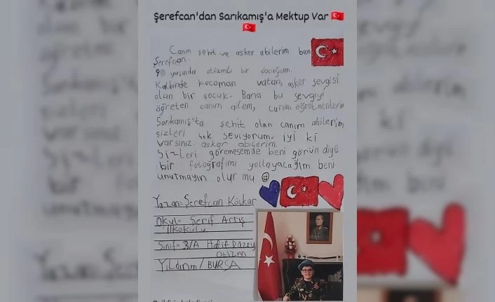 Otizmli Şerefcan’dan Sarıkamışa’a mektup var