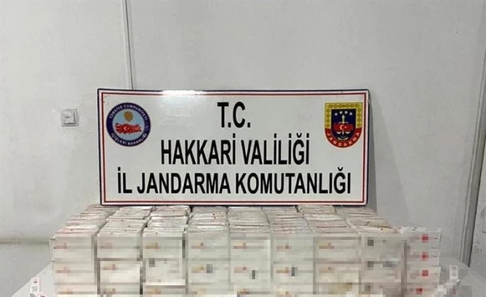 Şemdinli’de araç içinde kaçak tıbbi ilaç ele geçirildi