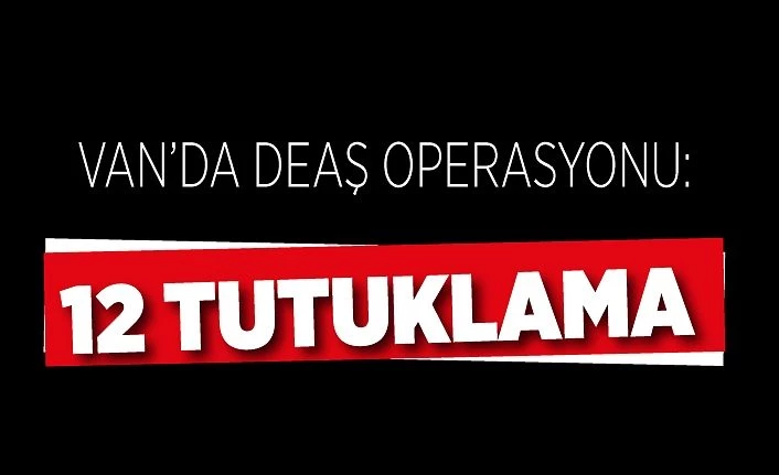 Van’da DEAŞ operasyonu: 12 tutuklama