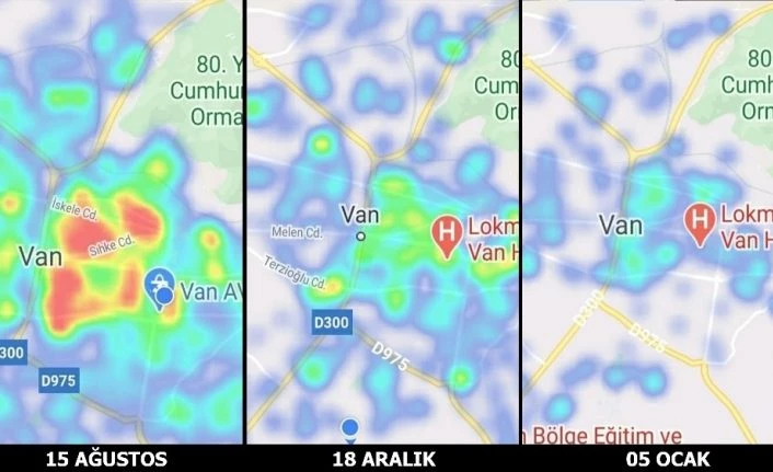 Van’ın risk haritası bu kez maviye döndü