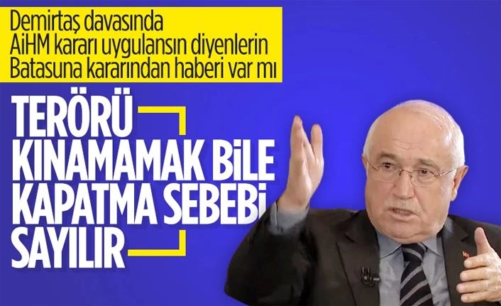 Cemil Çiçek'e HDP'nin kapatılması soruldu