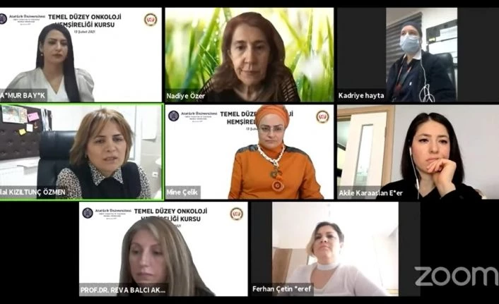 Çevrimiçi temel düzey Onkoloji Hemşireliği kursları tamamlandı