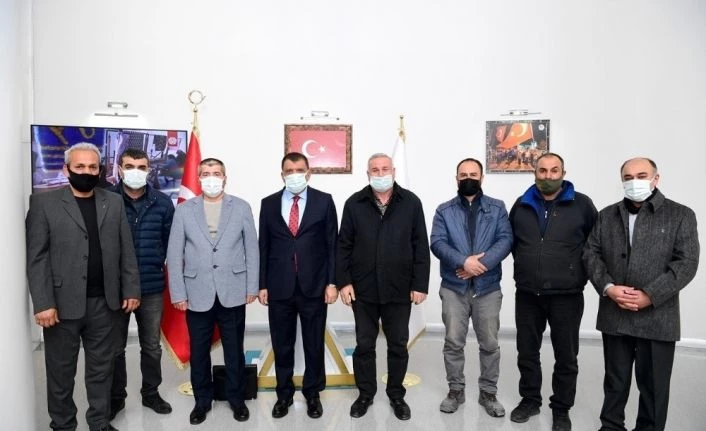 Esnaflardan Başkan Gürkan’a ziyaret