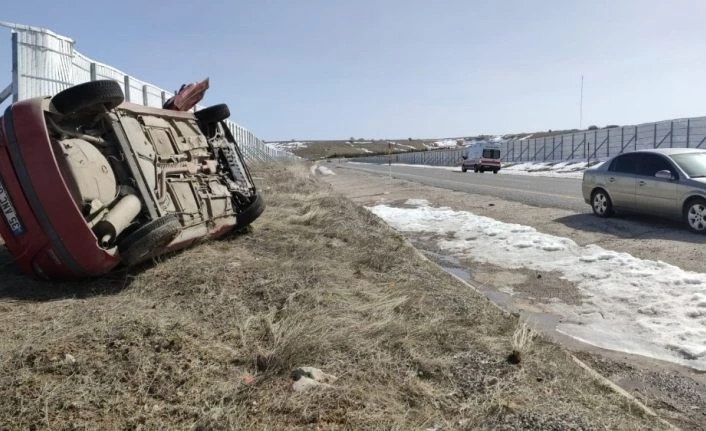 Malatya’da 112 personelleri kaza yaptı