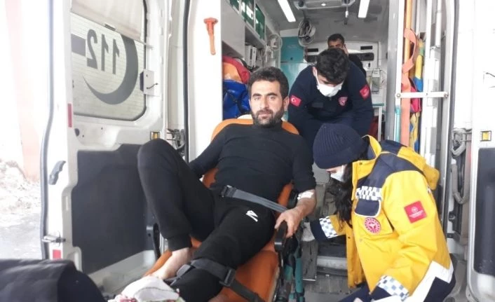 Ot taşıma esnasında yığınlarının devrilmesi sonucu 1 kişi yaralandı