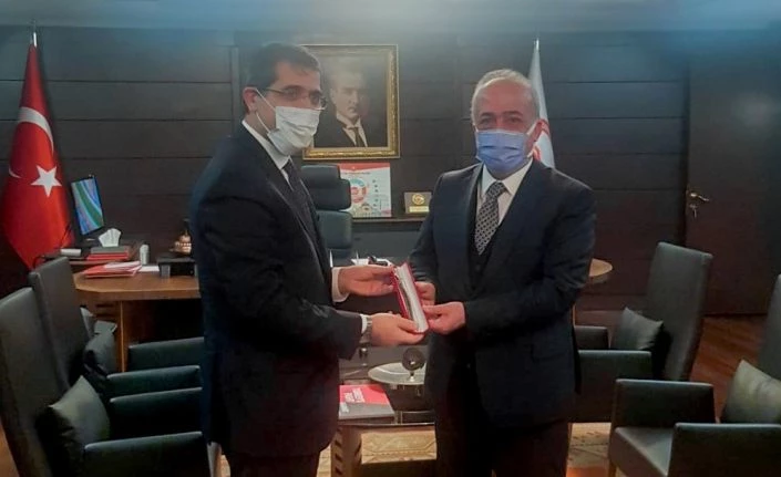 Rektör Çomaklı, Cumhurbaşkanlığı Strateji ve Bütçe Başkanı İbrahim Şenel ile bir araya geldi