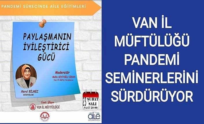 Van il Müftülüğü Pandemi seminerlerini sürdürüyor