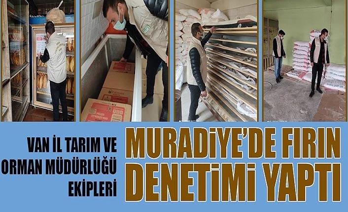 Van İl Tarım ve Orman Müdürlüğü ekipleri Muradiye’de fırın denetimi yaptı